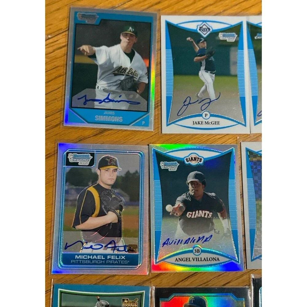 Bowman Chrome Baseball Prospect Autograph Relic Lot 49 Cards Seager Montero